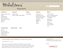 Tablet Screenshot of hrboltova.sk